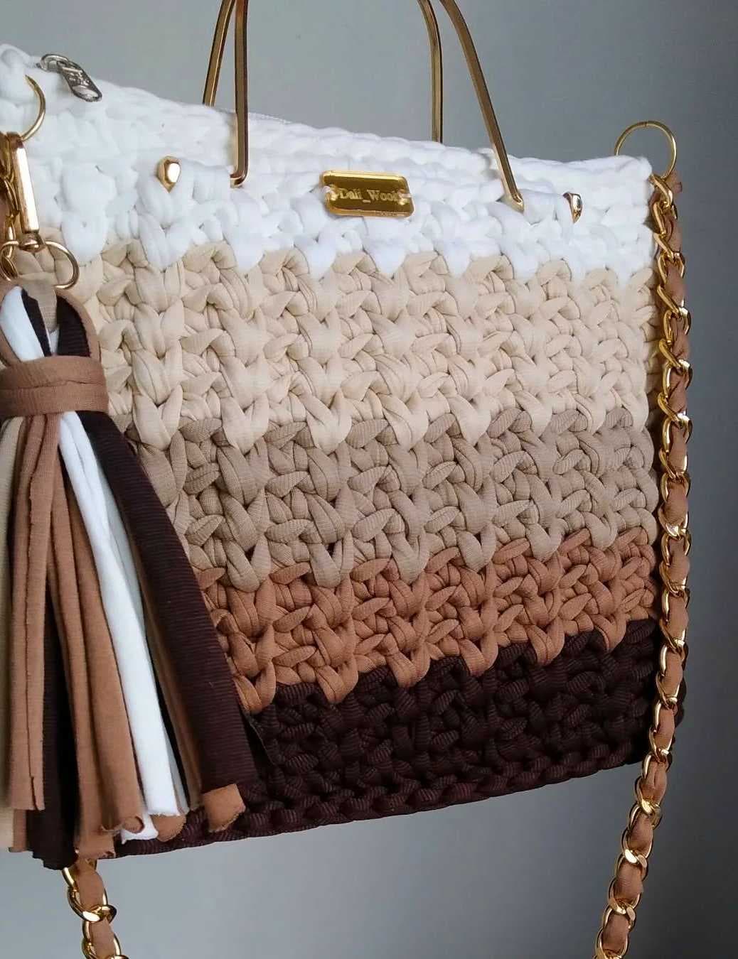 stylish handcrafted bag brown