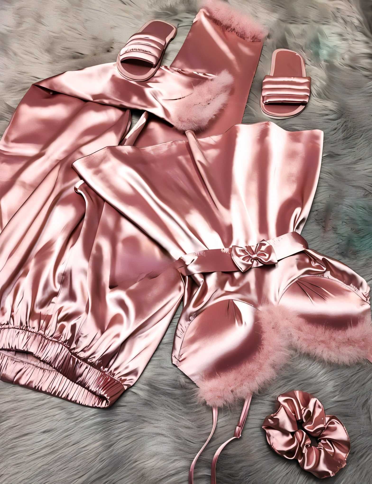bridal pajama set Pink 44